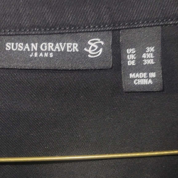 Susan Graver Jean Jacket - Picture 2 of 6